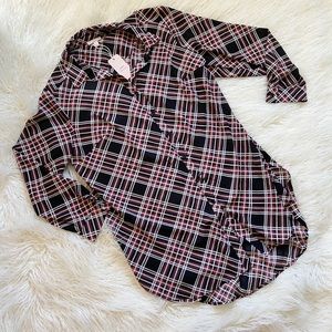 NWT Como vintage plaid tunic plus 1X